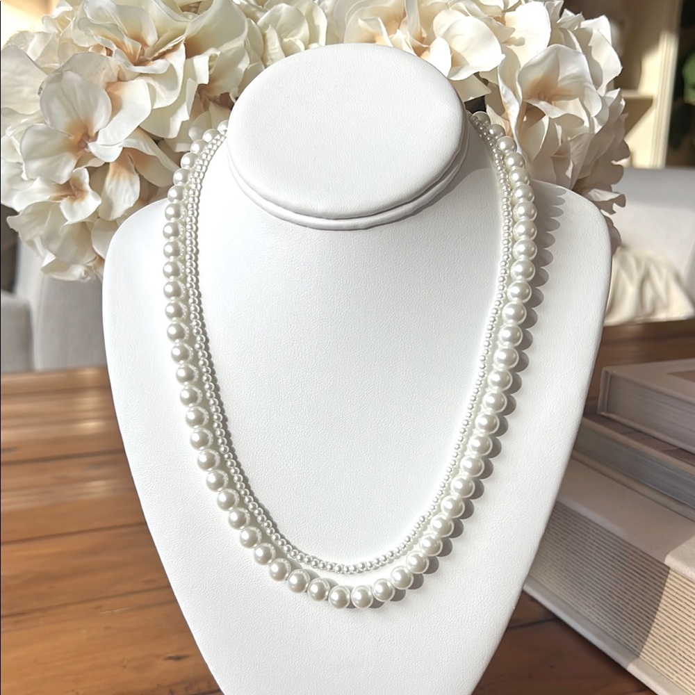 J. Crew Elegant Pearl Layered Necklace
